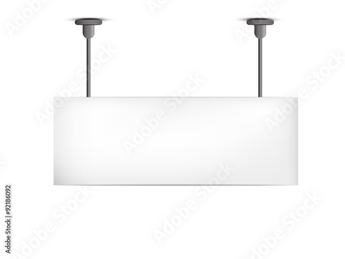 blank billboard hanging