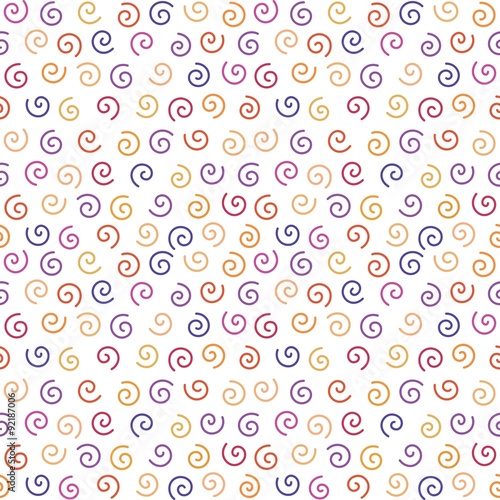 Cute Spiral Seamless Pattern