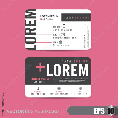 business card template,Vector illustration