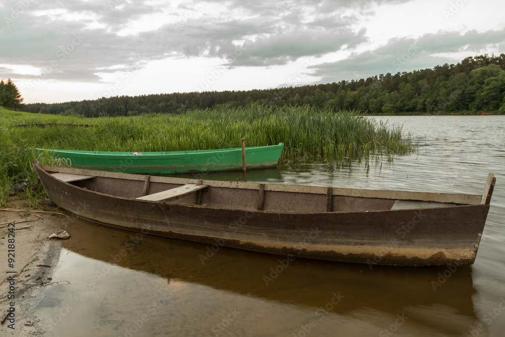 Obraz premium boat in river