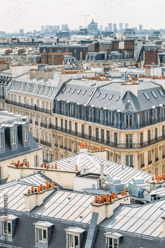 Canvas Print beautiful view of the Paris, France