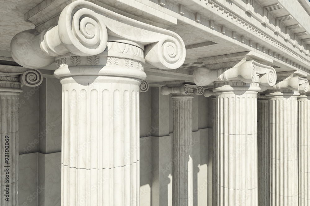 Canvas-taulu Columns. ionic order.