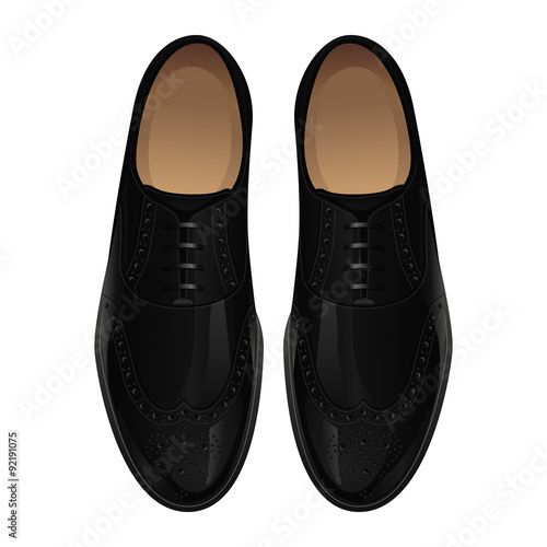 Classic black men's shoes