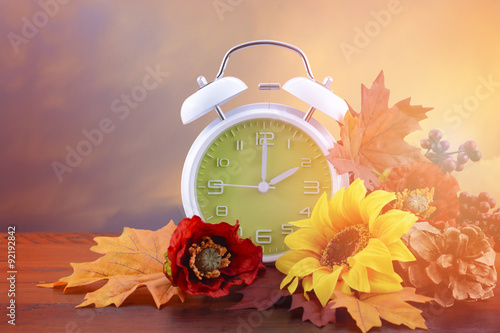 Daylight Saving Time Clock Concept