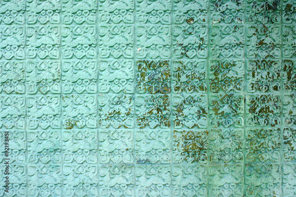 Light blue beautiful pattern on weathered concrete wall texture Light blue beautiful pattern on weathered concrete wall texture