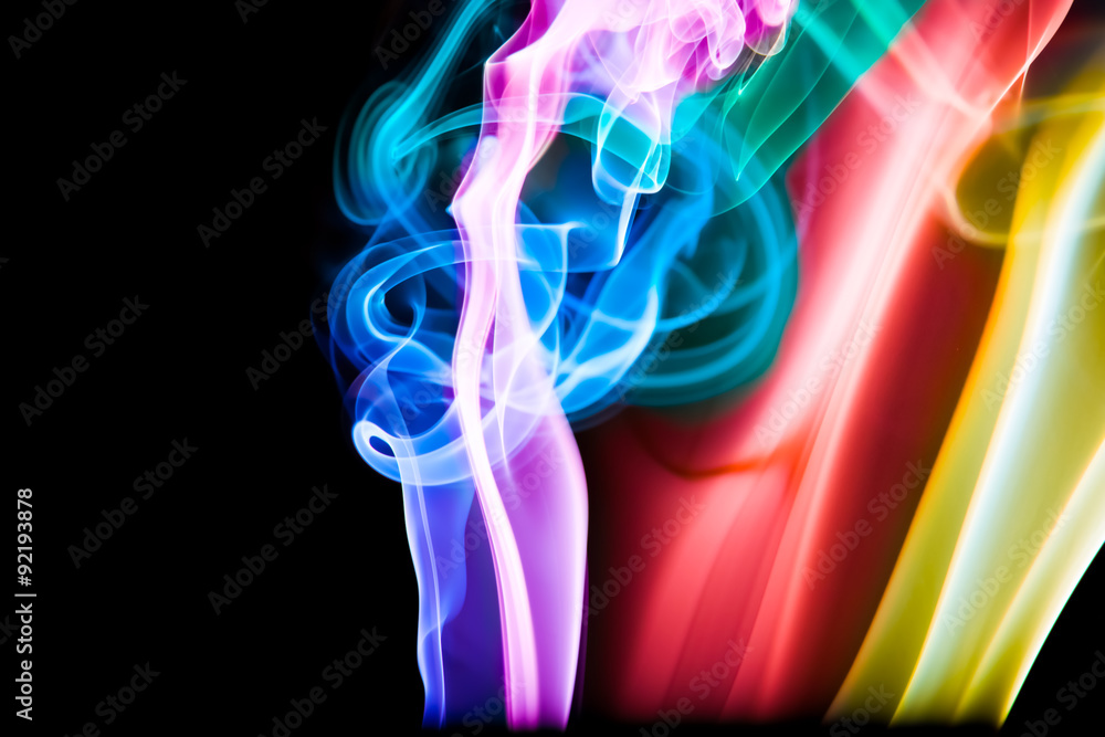 Obraz premium Abstract Colourful Smoke