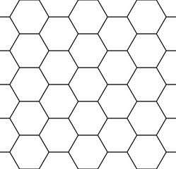 Fototapete Schwarz-weiße geometrische Muster Hexagon Geometrie Schwarz Weiss Retro  © sunspire