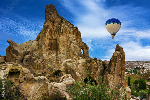 Balloons flying over Cappadocia, Goreme, Turkey,