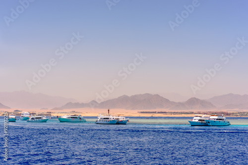 Group of tour ships and dive boats © Daddy Cool