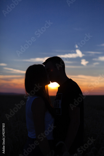 Fototapeta A couple in love.