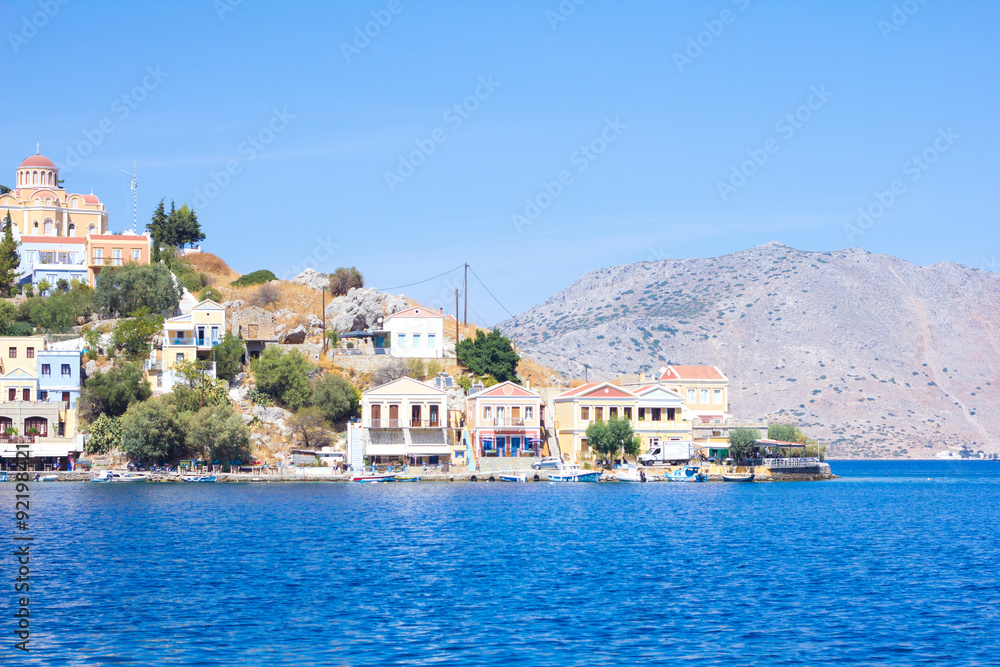 Symi Island in the Aegean Sea. Greece