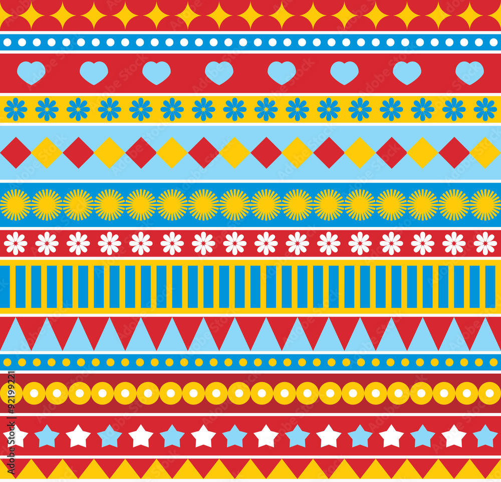 Strip seamless pattern in style of 70ies. Strip seamless pattern in style of 70ies.