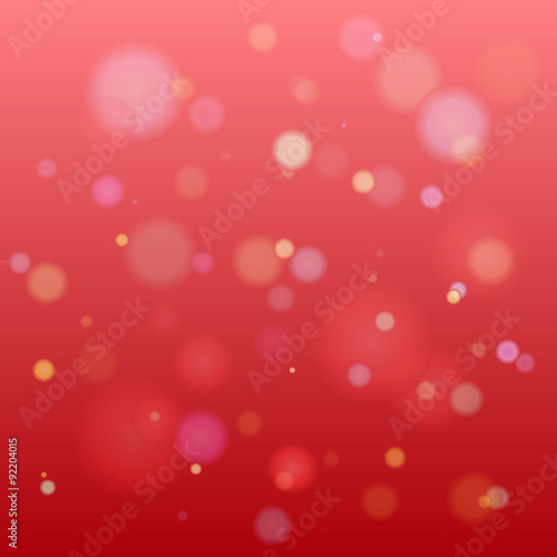 Abstract red circular bokeh background