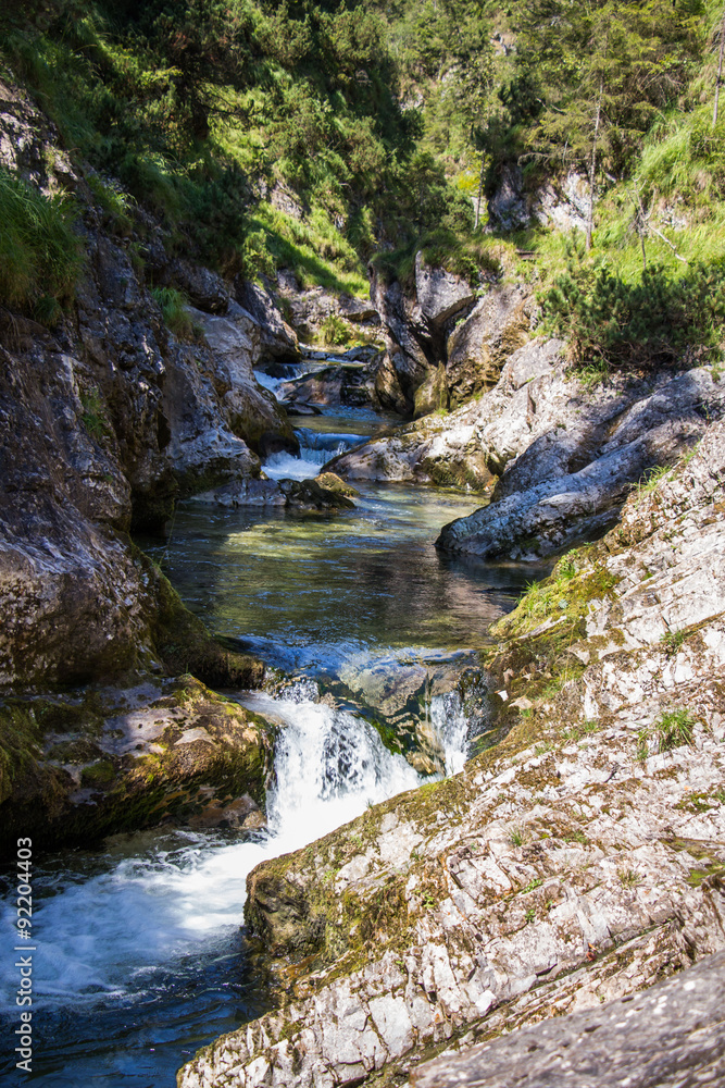 Wasserfälle in der Weißbachschlucht