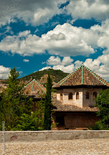 The famous Alhambra and Generalife in Granada, Spain