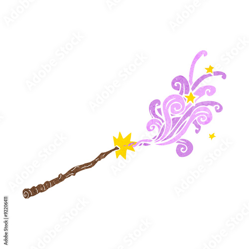 cartoon magic wand