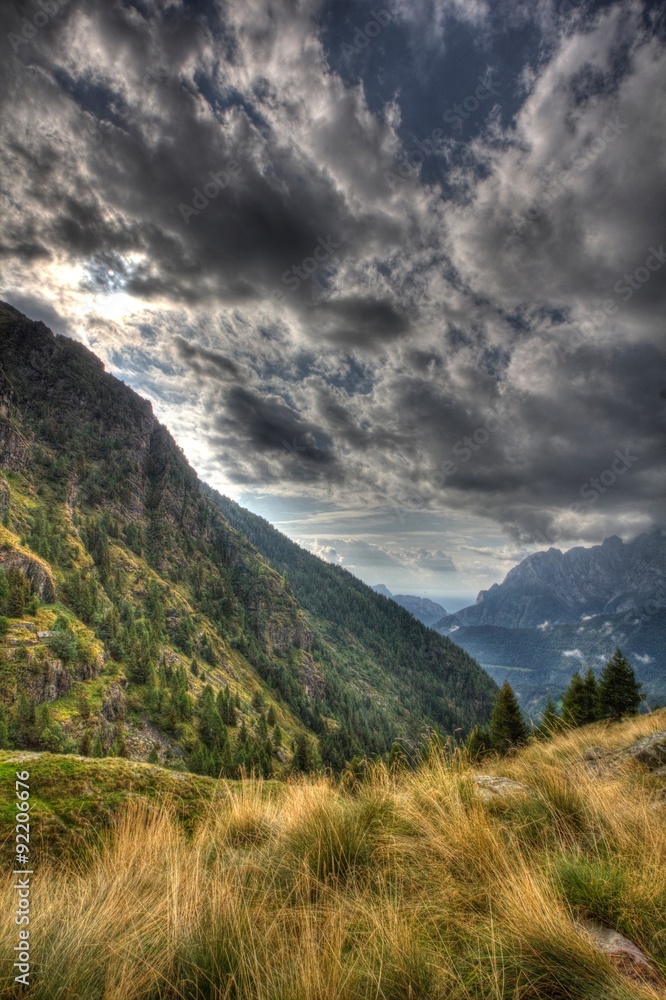 Naklejka premium Gleno dam,Italy