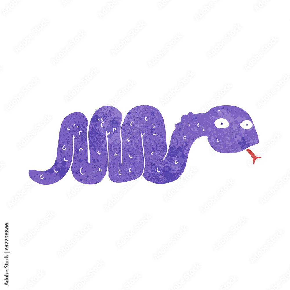 Fototapeta premium funny cartoon snake