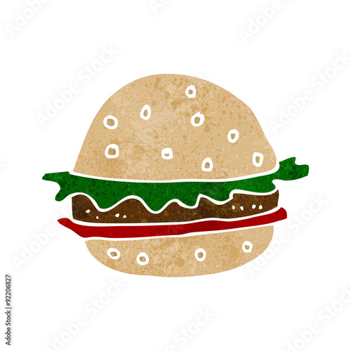 cartoon hamburger