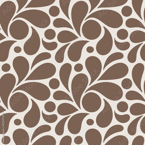 Vector seamless pattern of stylized petals