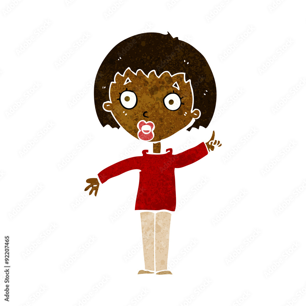 cartoon woman explaining her point cartoon woman explaining her point