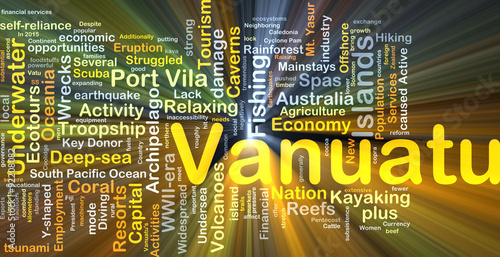 Vanuatu background concept glowing