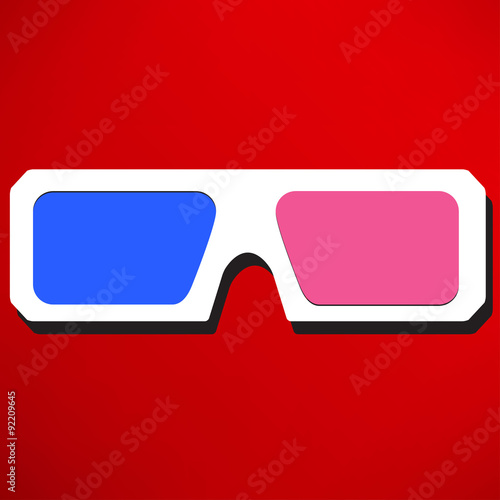 3d glasses icons