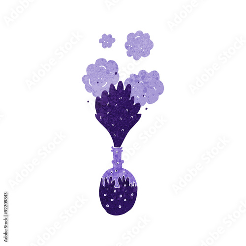 cartoon exploding chemicals