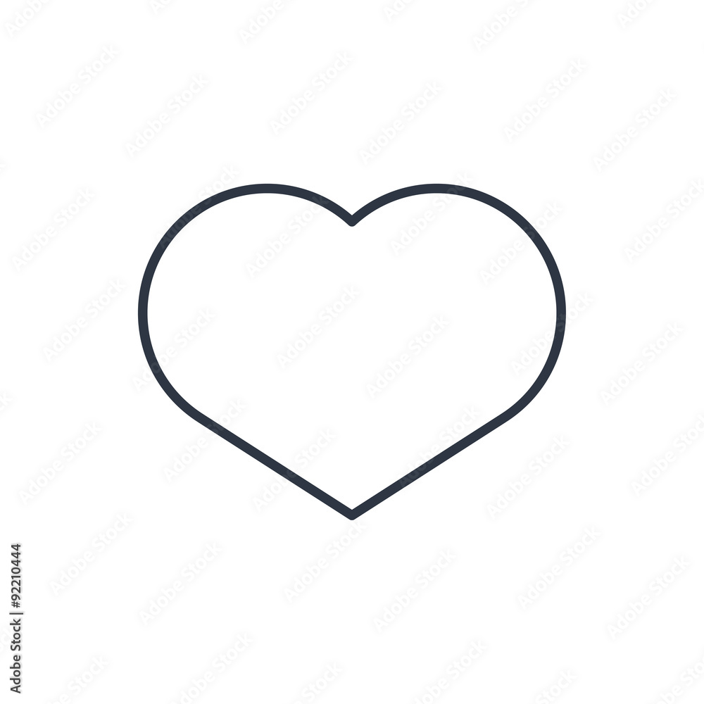 outline icon of heart