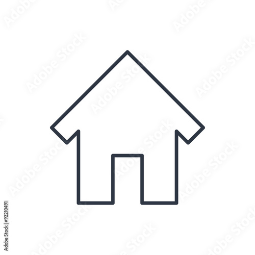 outline icon of house