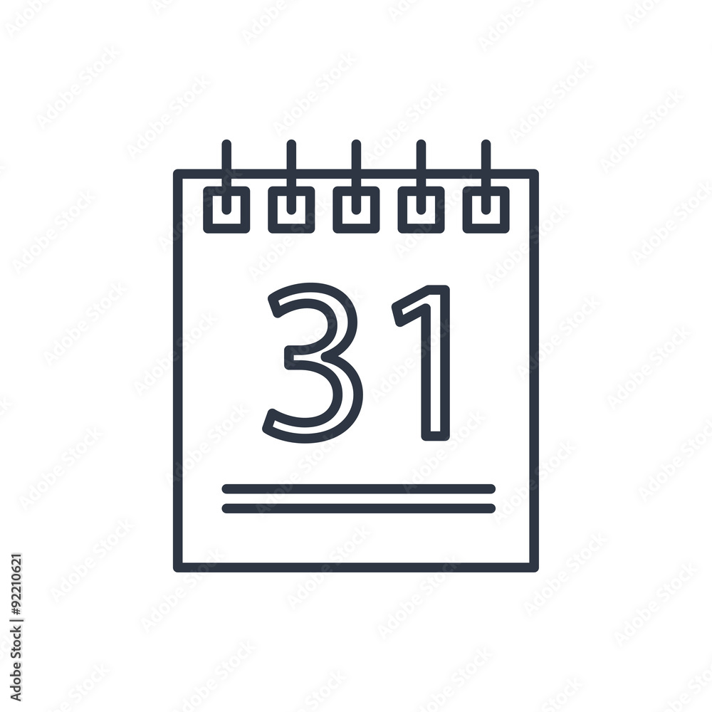 outline icon of calendar outline icon of calendar