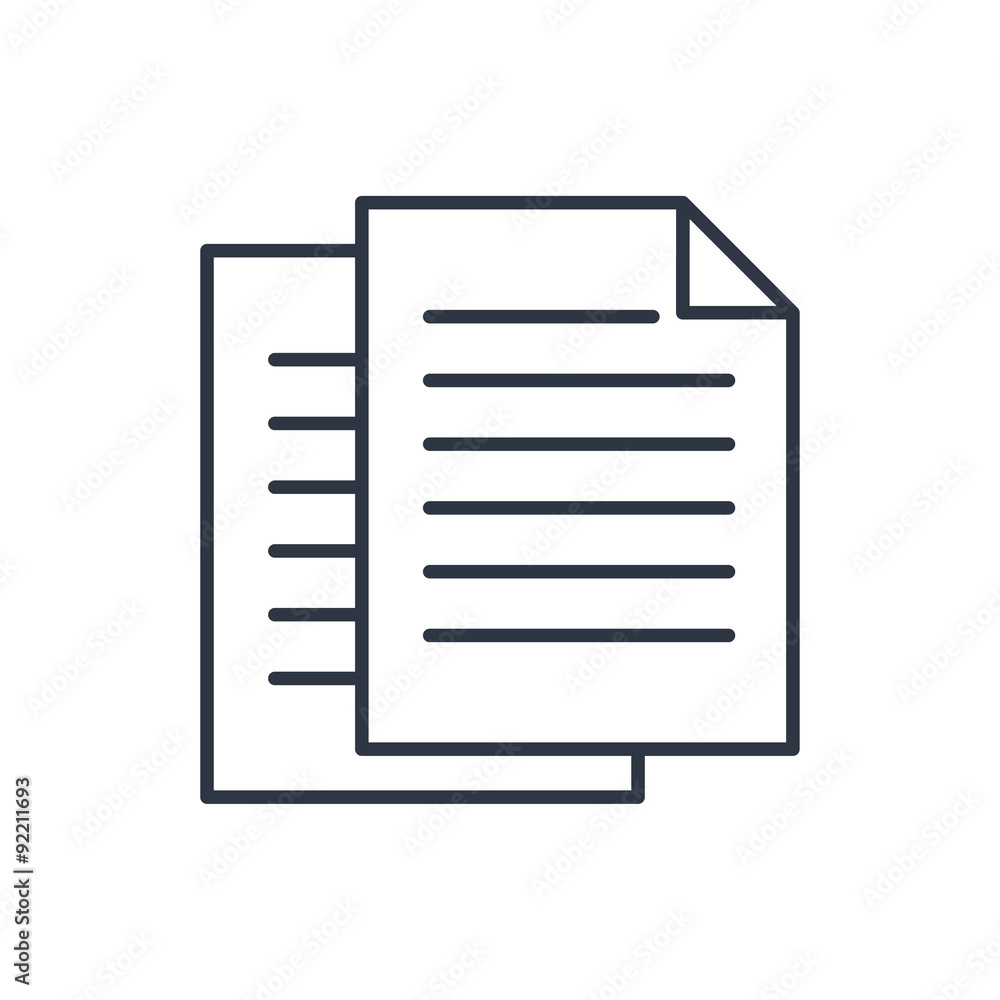 outline icon of documents outline icon of documents