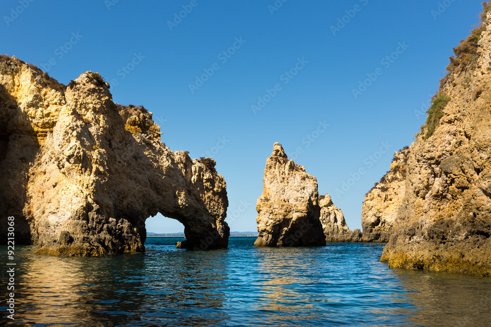 Rocky cliffs in the ocean Rocky cliffs in the ocean