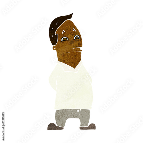 cartoon friendly man