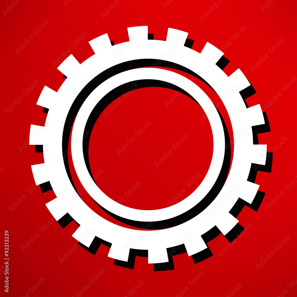 gears isolated object , technical, mechanical illustration