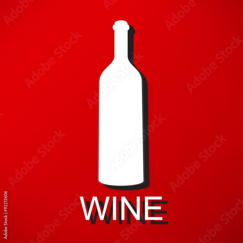 A bottle of wine and a glass icon