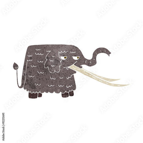 cartoon woolly mammoth