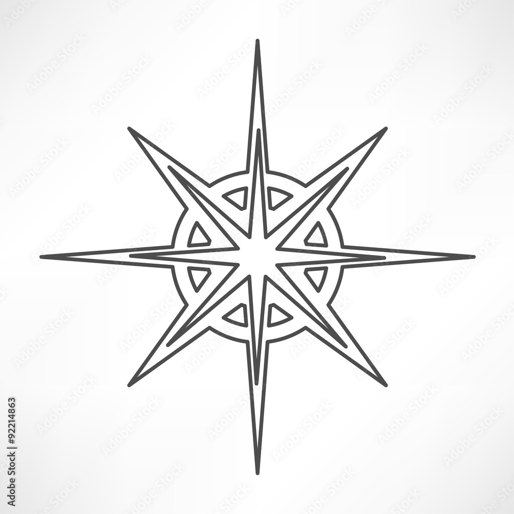 Fototapeta premium Compass Icon