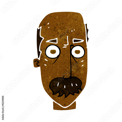 cartoon man with mustache