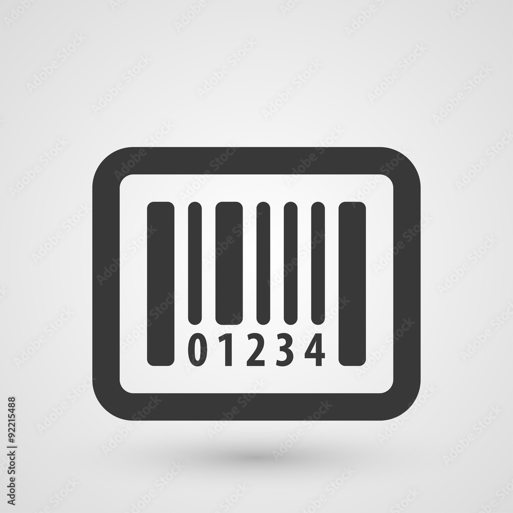 Black bar code icon Black bar code icon