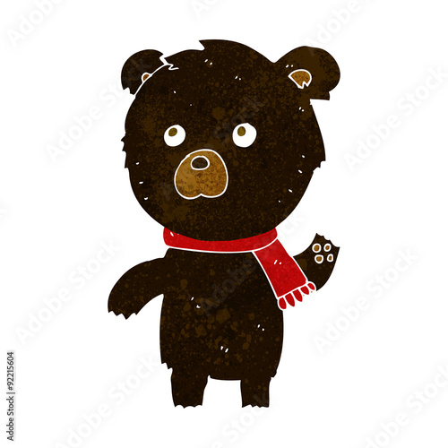 cartoon cute black bear