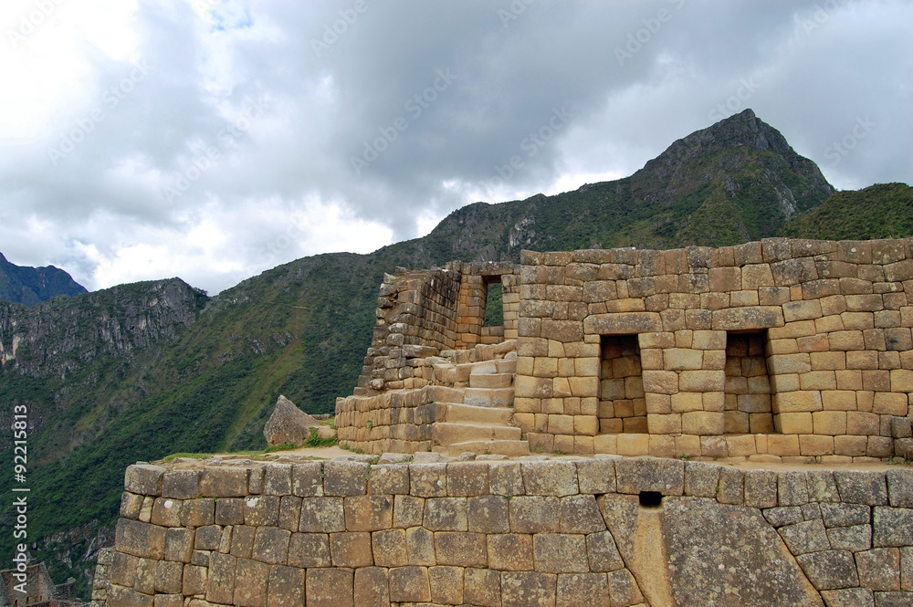 Stone Wall at Machu Picchu