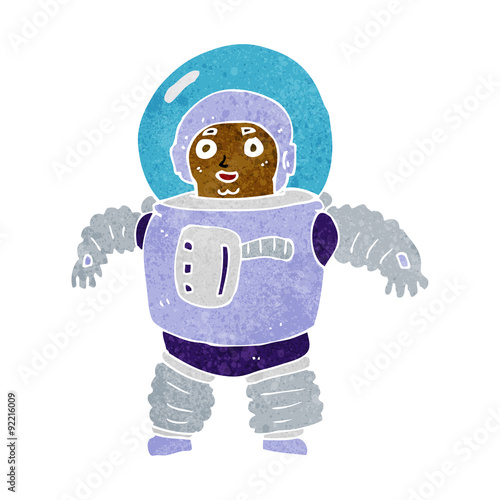 cartoon space man