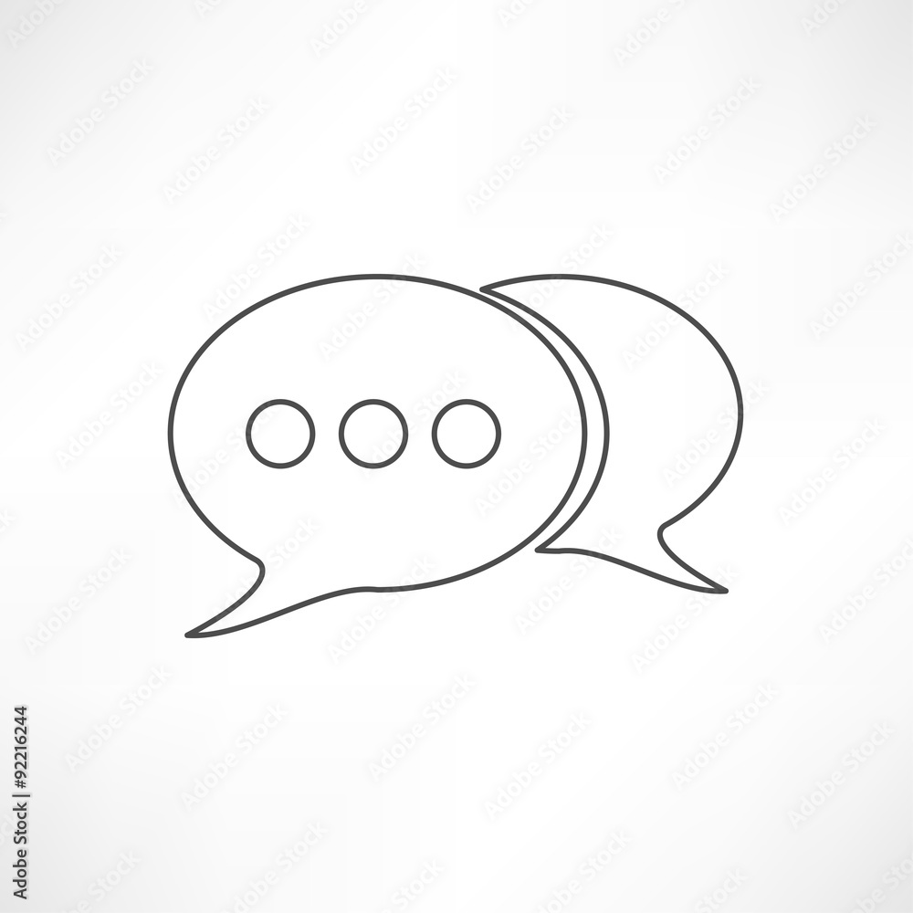 line speech bubble line speech bubble
