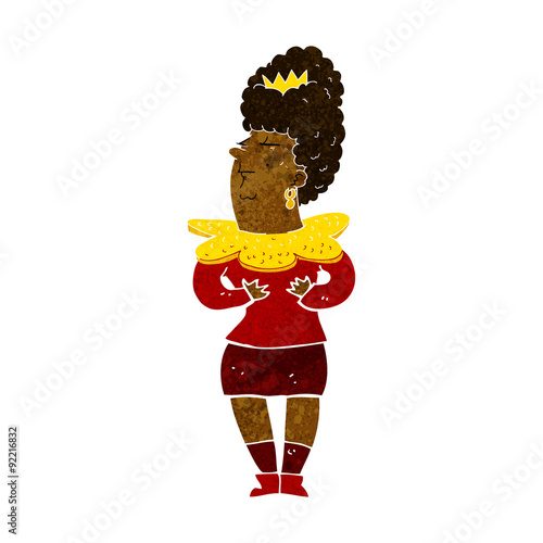 cartoon aristocratic woman