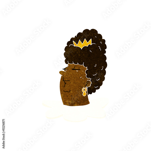 cartoon queen's head
