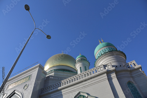 The largest and highest in Europe Muslim mosque. Moscow, Russia