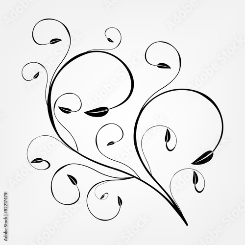 Delicate background of whorls. Decorative elements can be used independently. Vector illustration.