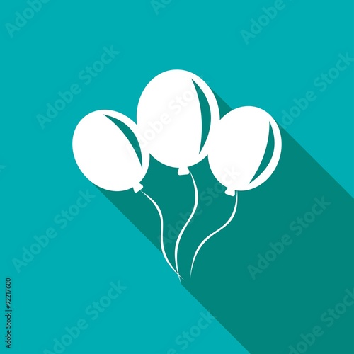balloon icon a long shadow
