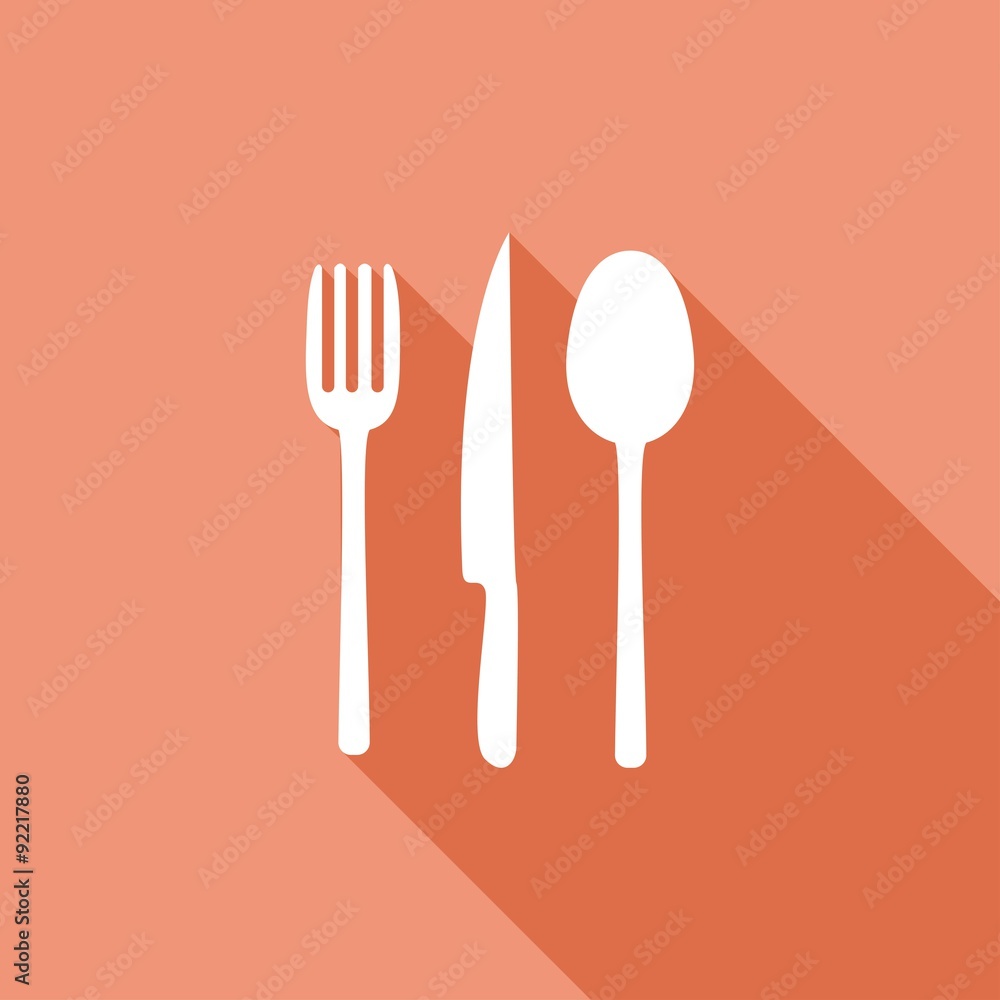 restaurant menu retro poster with a long shadow restaurant menu retro poster with a long shadow